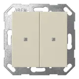 GIRA 517301 KNX-Tastsensor System 55 2-fach | cremeweiß glänzend