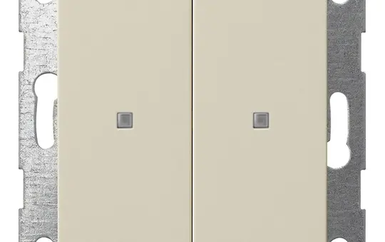 GIRA 517301 KNX-Tastsensor System 55 2-fach | cremeweiß glänzend