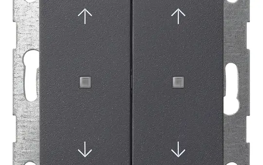 GIRA 517428 KNX-Tastsensor System 55 2-fach, 4 Pfeile | anthrazit