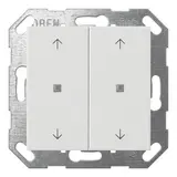 GIRA 517427 KNX-Tastsensor System 55 2-fach, 4 Pfeile | reinweiß seidenmatt