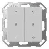 GIRA 5174015 KNX-Tastsensor System 55 2-fach, 4 Pfeile | grau matt