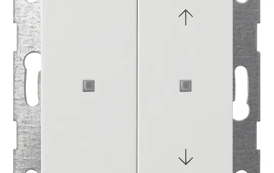 GIRA 517527 KNX-Tastsensor System 55 2-fach, Pfeile | reinweiß seidenmatt