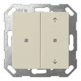 GIRA 517501 KNX-Tastsensor System 55 2-fach, Pfeile | cremeweiß glänzend