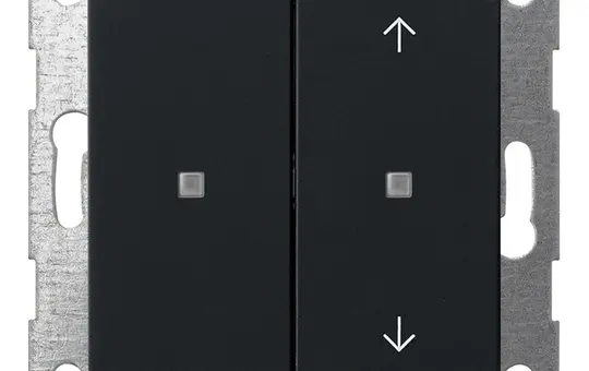 GIRA 5175005 KNX-Tastsensor System 55 2-fach, Pfeile | schwarz matt