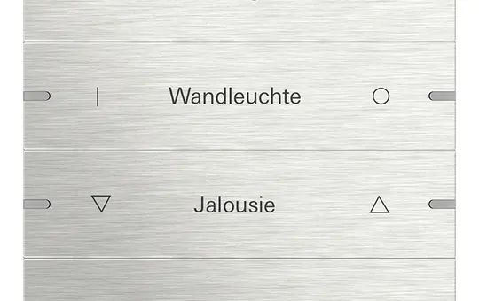 GIRA 5034219 Wippenset beschreibbar für Tastsensor 4 4-fach | edelstahl