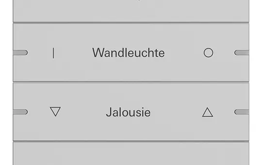 GIRA 5034915 Wippenset beschreibbar für Tastsensor 4 4-fach | grau matt