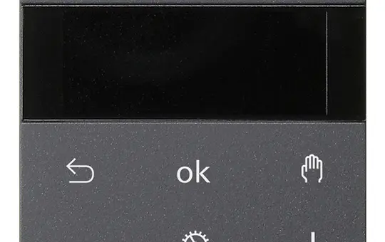 GIRA 539328 Raumtemperaturregler System 3000 System 55 230 V, Kühlfunktion, Display | anthrazit