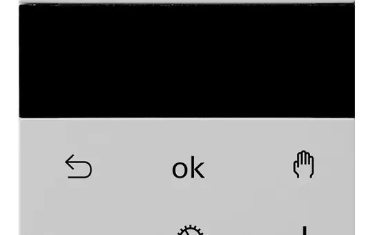 GIRA 5393015 Raumtemperaturregler System 3000 System 55 230 V, Kühlfunktion, Display | grau matt