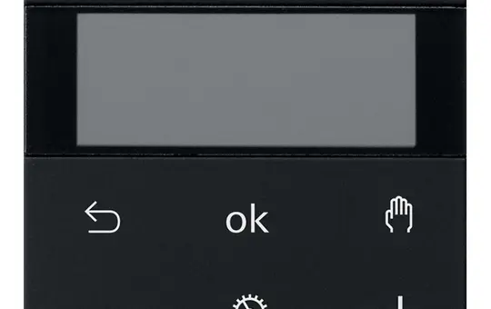 GIRA 5393005 Raumtemperaturregler System 3000 System 55 230 V, Kühlfunktion, Display | schwarz matt