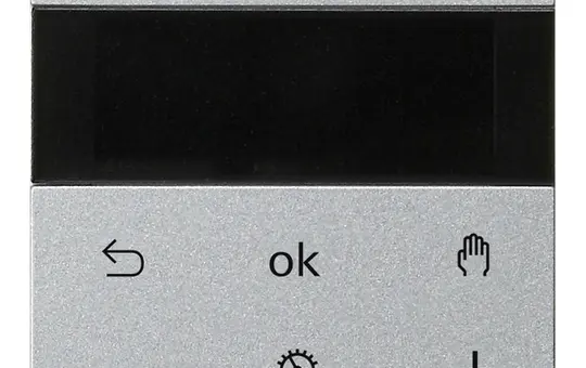 GIRA 539426 Raumtemperaturregler System 3000 System 55 Display, Bluetooth | alu