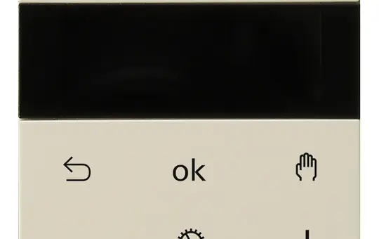 GIRA 539401 Raumtemperaturregler System 3000 System 55 Display, Bluetooth | cremeweiß glänzend