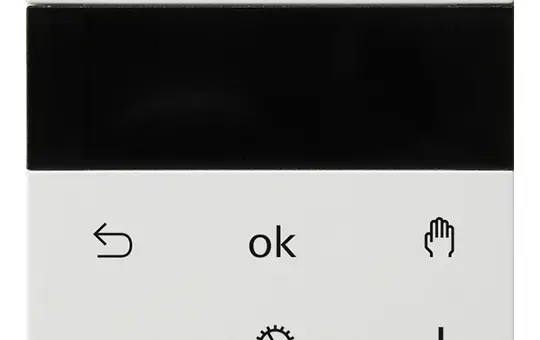 GIRA 539403 Raumtemperaturregler System 3000 System 55 Display, Bluetooth | reinweiß glänzend