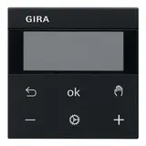 GIRA 5394005 Raumtemperaturregler S3000 System 55 Display, Bluetooth | schwarz matt
