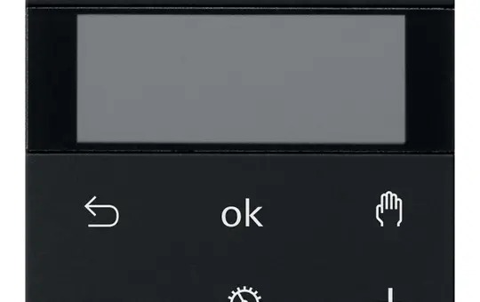 GIRA 5394005 Raumtemperaturregler System 3000 System 55 Display, Bluetooth | schwarz matt