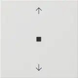 GIRA 538203 Bluetooth-Bedienaufsatz System 3000 System 55 1-fach, Pfeile | reinweiß glänzend