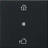 GIRA 5106005 KNX-RF-Bedienaufsatz System 55 1-fach, Heizmodus | schwarz matt