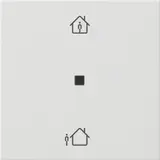 GIRA 510603 KNX-RF-Bedienaufsatz System 55 1-fach, Heizmodus | reinweiß glänzend