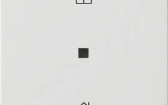 GIRA 510603 KNX-RF-Bedienaufsatz System 55 1-fach, Heizmodus | reinweiß glänzend