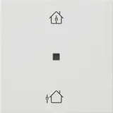 GIRA 510627 KNX-RF-Bedienaufsatz System 55 1-fach, Heizmodus | reinweiß seidenmatt