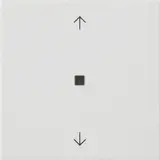 GIRA 510527 KNX-RF-Bedienaufsatz System 55 1-fach, Pfeile | reinweiß seidenmatt