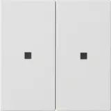 GIRA 510727 KNX-RF-Bedienaufsatz System 55 2-fach | reinweiß seidenmatt