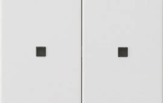 GIRA 510727 KNX-RF-Bedienaufsatz System 55 2-fach | reinweiß seidenmatt