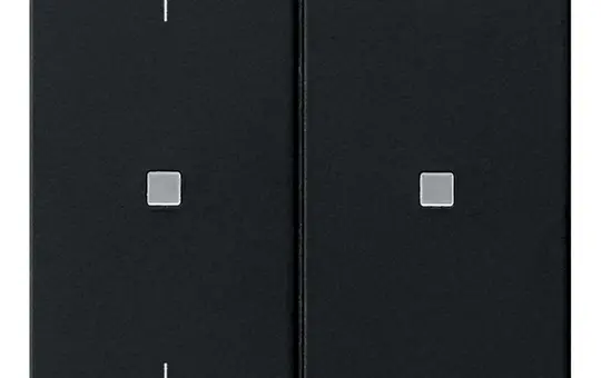 GIRA 5108005 KNX-RF-Bedienaufsatz System 55 2-fach, Pfeile | schwarz matt