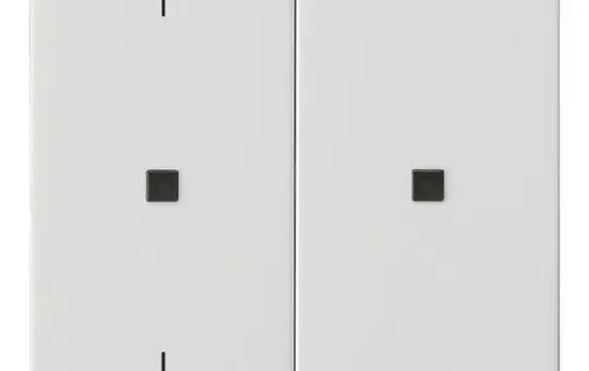 GIRA 510803 KNX-RF-Bedienaufsatz System 55 2-fach, Pfeile | reinweiß glänzend