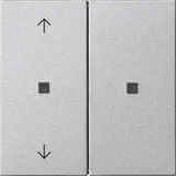 GIRA 510826 KNX-RF-Bedienaufsatz System 55 2-fach, Pfeile | alu