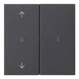 GIRA 510828 KNX-RF-Bedienaufsatz System 55 2-fach, Pfeile | anthrazit