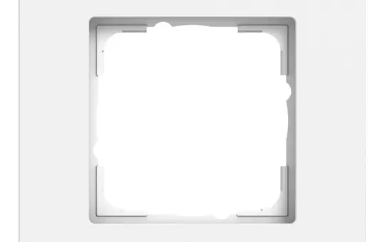 GIRA 0211407 Abdeckrahmen Esprit Aluminium lackiert 1-fach | reinweiß seidenmatt