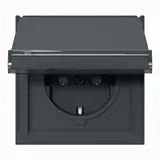 GIRA 441067 SCHUKO-Steckdose TX_44 Klappdeckel, Schriftfeld | anthrazit
