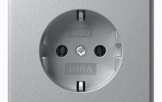 GIRA 418865 SCHUKO-Steckdose TX_44 Standard | alu
