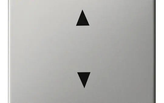 GIRA 8616600 beschr. Abdeckung System 3000 System 55 1-fach, Pfeile | edelstahl