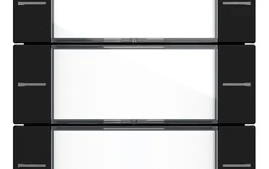 GIRA 5773005 beschr. Wippenset für Tastsensor 4 System 55 3-fach | schwarz matt