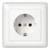 GIRA 444003 SCHUKO-Steckdose kompl. System 55 1-fach | reinweiß glänzend