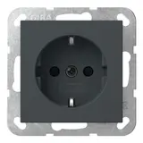 GIRA 445328 SCHUKO-Steckdose System 55 Berührungsschutz | anthrazit