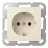 GIRA 446601 SCHUKO-Steckdose System 55 ohne Krallen | cremeweiß glänzend