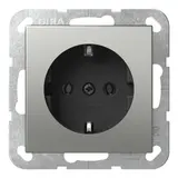 GIRA 4466600 SCHUKO-Steckdose System 55 ohne Krallen | edelstahl