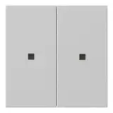 GIRA 5369015 Kontrollabdeckung System 3000 System 55 2-fach | grau matt