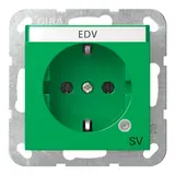 GIRA 4452107 EDV-Steckdose System 55 SV, Kontrolllicht | grün