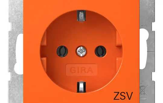 GIRA 4188109 EDV-Steckdose System 55 ZSV | orange