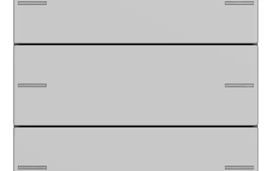 GIRA 5753015 Wippenset für Tastsensor 4 System 55 3-fach | grau matt