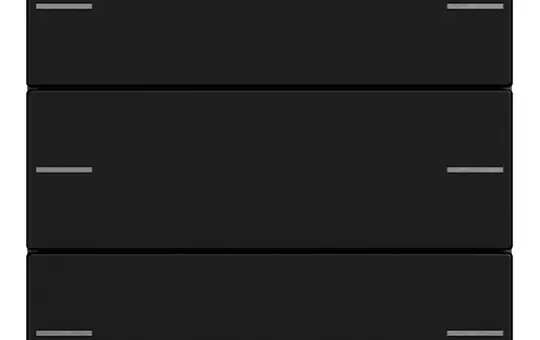 GIRA 5753005 Wippenset für Tastsensor 4 System 55 3-fach | schwarz matt