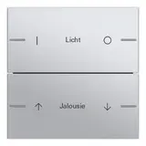 GIRA 576226 Wippenset ind. für Tastsensor 4 System 55 2-fach | farbe alu