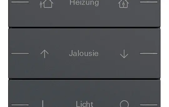 GIRA 576328 Wippenset ind. für Tastsensor 4 System 55 3-fach | anthrazit