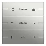 GIRA 5763600 Wippenset ind. für Tastsensor 4 System 55 3-fach | edelstahl