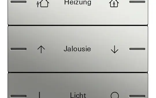 GIRA 5763600 Wippenset ind. für Tastsensor 4 System 55 3-fach | edelstahl