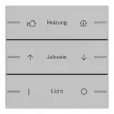 GIRA 5763015 Wippenset ind. für Tastsensor 4 System 55 3-fach | grau matt