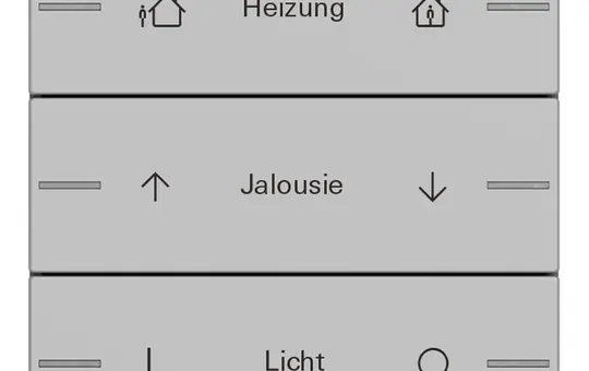 GIRA 5763015 Wippenset ind. für Tastsensor 4 System 55 3-fach | grau matt
